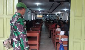 Amankan Perayaan Natal di TTS, Babinsa Ditempatkan Di Setiap  Gereja 