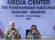 Pasangan Ganjar-Mahfud kunjungi media center TPN Ganjar Presiden