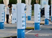 Stasiun pengisian kendaraan listrik untuk KTT AIS Forum di Bali