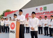 Anies-Muhaimin disambut ratusan simpatisan di DPP PKS