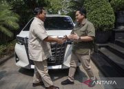 Bacapres Prabowo Subianto kunjungi kediaman Erick Thohir di Menteng