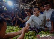 Cawapres Muhaimin kunjungi Pasar Grogolan Pekalongan