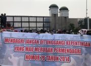 Aksi damai di DPR minta Mendagri dan Komisi II jangan ubah tapal batas