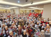 Ribuan pekerja migran bertopeng Ganjar gelar konsolidasi pemenangan