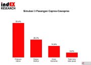 Survei indEX sebut Prabowo-Gibran berpeluang menang satu putaran