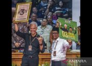 Ganjar soroti politik “drakor” di hadapan Anies dan Prabowo