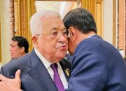 Jokowi rangkul Presiden Palestina dan sampaikan keprihatinan mendalam