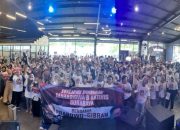 Ribuan mahasiswa dan aktivis se-Jatim deklarasi dukung Prabowo-Gibran