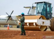 Prajurit TNI di Afrika Tengah bantu lebarkan bandara PBB di Bangui