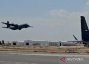 Hercules TNI AU tiba di Halim usai misi kemanusiaan di Palestina