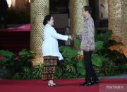 Presiden Jokowi sambut Puan Maharani sebelum Welcoming Dinner World Water Forum di Bali