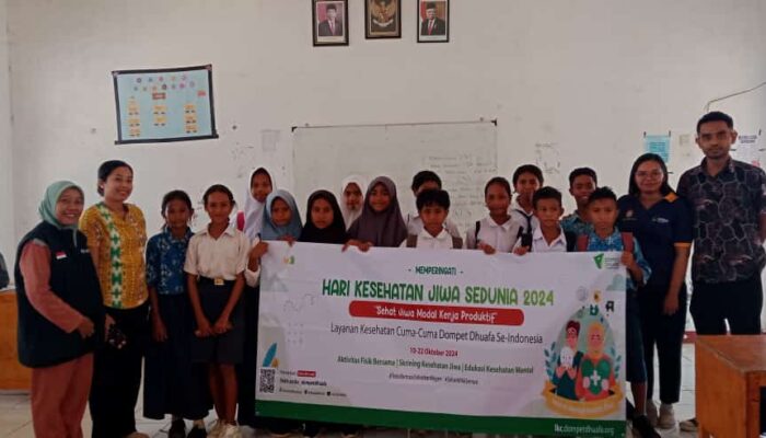 LKC DOMPET DHUAFA NTT MEMPERINGATI HARI KESEHATAN JIWA (KESWA) SEDUNIA DENGAN MELAKUKAN SKRINING KESWA PADA SISWA-SISWI SMPN 2 LOURA