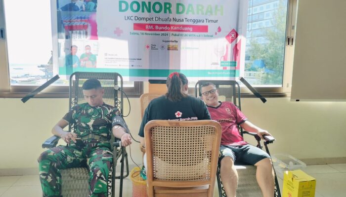 Dalam Rangka Milad LKC Dompet Dhuafa, LKC DD NTT Gelar Donor darah