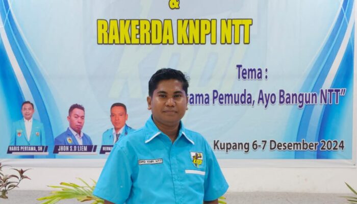 Jetho Haning dipercayakan duduk di komisi Politik, Hukum dan Otda KNPI NTT