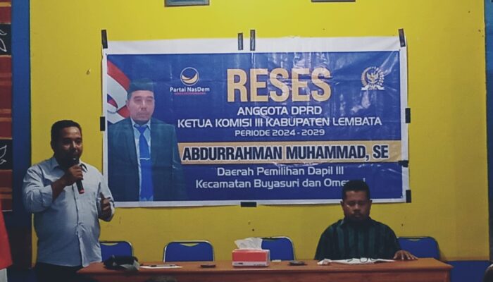 Reses Ketua Komisi III DPRD Kabupaten Lembata di Desa Kalikur: PERJUANGKAN ASPIRASI MASYARAKAT