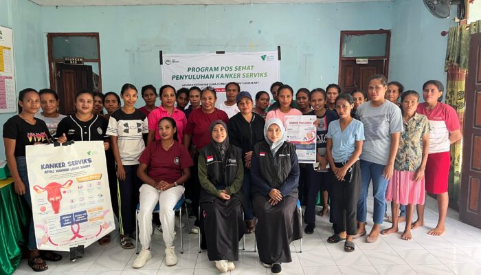 LKC DOMPET DHUAFA NTT,   DALAM RANGKA MENYAMBUT HARI IBU, MELAKUKAN PENYULUHAN KANKER SERVIKS DAN KANKER PAYUDARA DI DESA RAKNAMO
