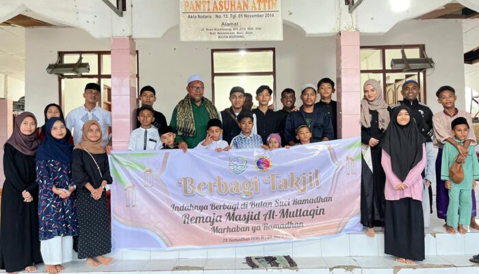 Remaja Masjid Al-Muttaqin Kota Kupang Gelar Kegiatan Berbagi Takjil di Panti Asuhan Attin