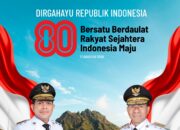 DIRGAHAYU REPUBLIK INDONESIA KE -80  BERSATU BERDAULAT  RAKYAT SEJAHTERA  INDONESIA MAJU