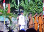 Warga Desa mampir kecamatan Buyasuri gelar upacara bendera memperingati HUT ke 80 Kemerdekaan RI